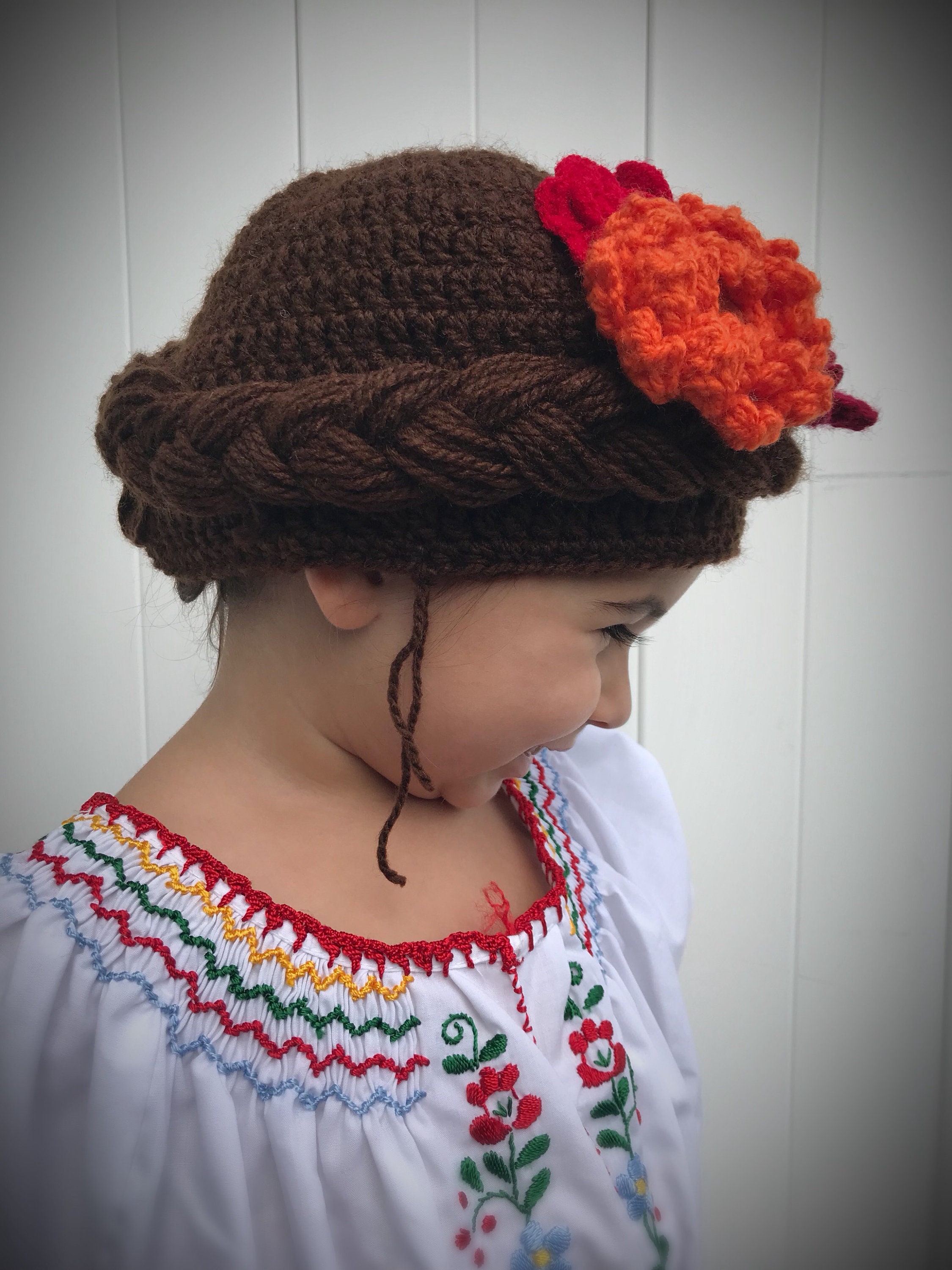 NWT WYETH x Frida Kahlo floral ebroidered wide brim wool hat FRIDA x LOST PATTERN  main image 4