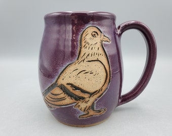 Pigeon Mug 16 oz  - Cute Coffee Mug - College Student Gift Animal Mug