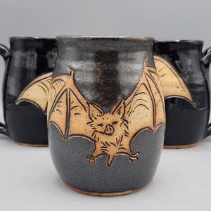 Vampire Bat Mug 16oz - Bestfriend Gift Cute Coffee Mug - Nature Lover Gift Unique Coffee Mugs - Mesiree Ceramics