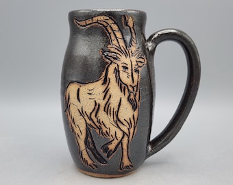 Goat Mug 16oz - Large Coffee Mug Animal Mug - Unique Coffee Mug Gift for Knitter - Large Tea Mug Gifts for Knitters