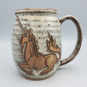 Medieval Unicorn Mug 16oz - Fairytale Gift Mythical Creatures Animal Mug - DnD Gift Unicorn Coffee Mug