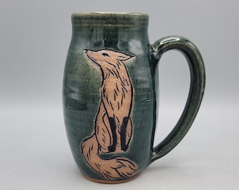 Red Fox Mug 16 oz  - Oh for Fox Sake Mug College Student Gift Animal Mug - Cute Coffee Mug