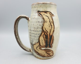 Red Fox Mug 16 oz  - Oh for Fox Sake Mug College Student Gift Animal Mug - Cute Coffee Mug