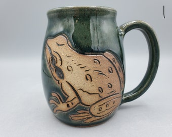 Frog Mug 16 oz - Cute Coffee Mug Nature Lover Gift Tree Frog - Green Frog Gifts