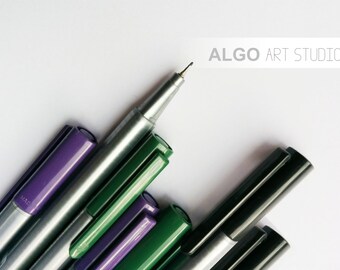 Pens, Fineliner Pens, Dry Safe Pens, Pens for Wedding Tree, Pens for Guestbook, Wedding Tree Guestbook pen, Scrapbooking Pens, Set of 2 pens