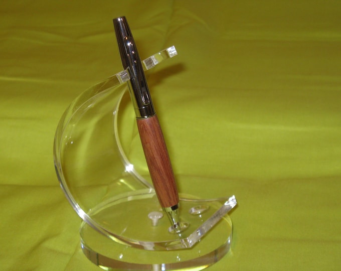 Anahelm Ball point twist pen (Honduras Rosewood with a Chrome finish) (Includes a Felt-Lined pen box)
