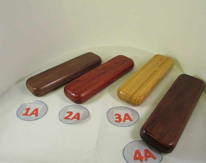 Two Pen Hardwood Boxes(Walnut,Rosewood,Bamboo and Eastern Rosewood)(Your Choice)