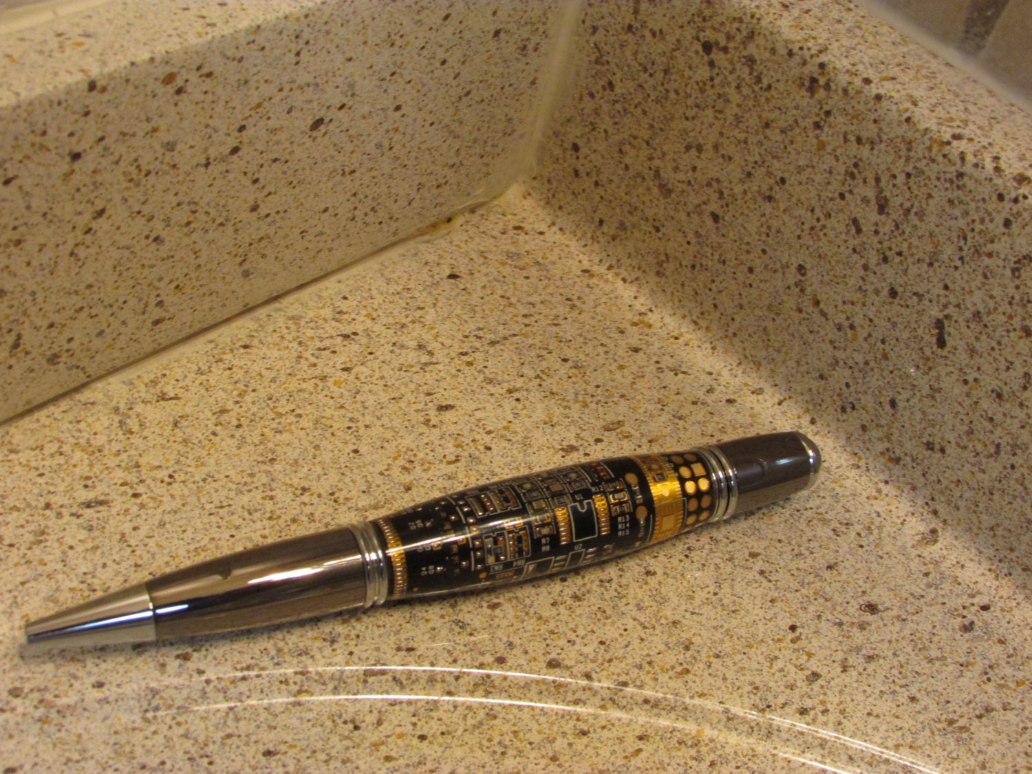 Circuit Board GATSBY --Twist Ball Point Pen ( Black circuit board blank