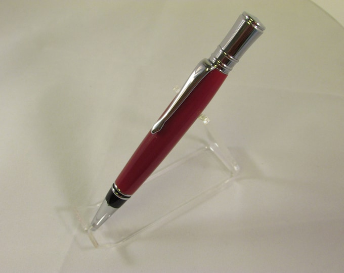 Handmade Executive Pen with Chrome plated hardware(CHERRY RED acrylic blank) includes Gift Box