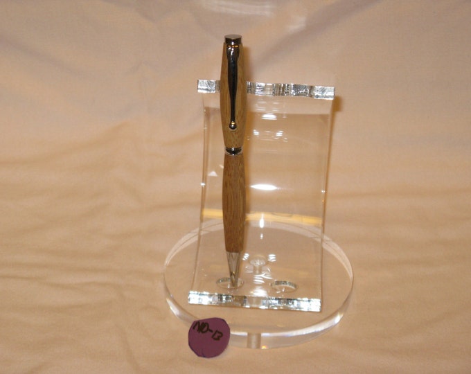 Comfort Slimline Twist Pen (Bamboo in a Chrome plating)