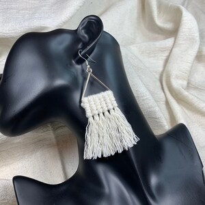 Macramé Earrings - Handmade Earrings Available in  10 Different Colors - Gift Idea