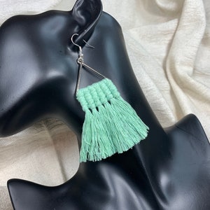 Macramé Earrings - Ready to Ship - Handmade Earrings - Gift Idea - Boho