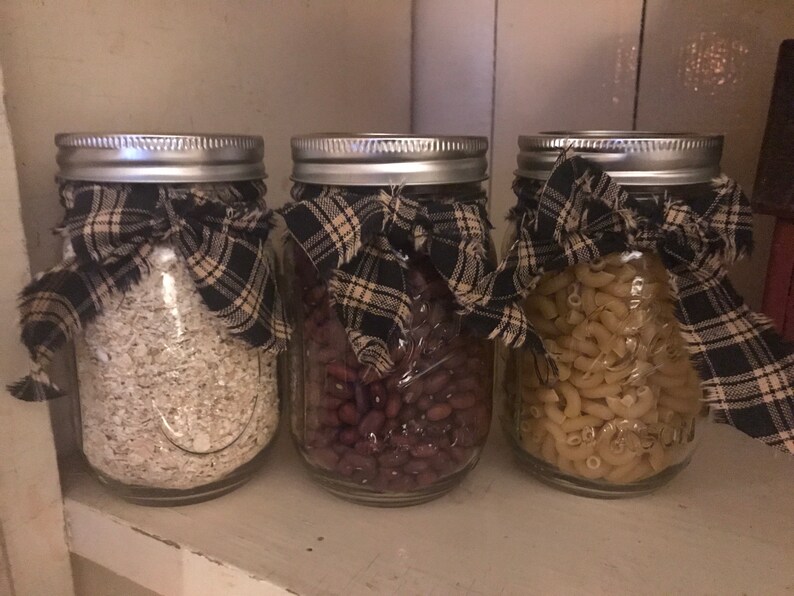 Set of 3 Mason Jar Pint Secret Storage Stash Jars Etsy