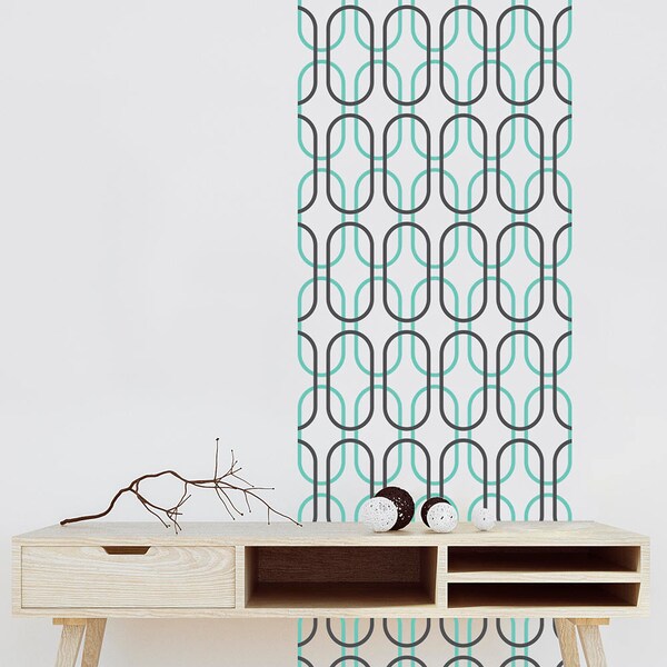 Mid Century Modern Wall Decal - Etsy