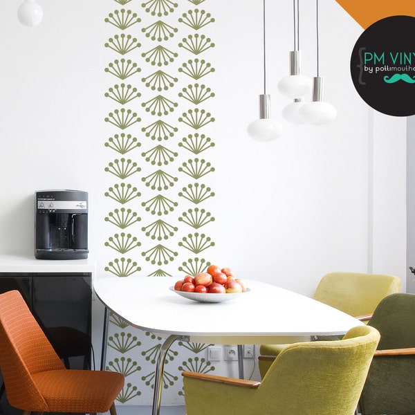 Mid Century Modern Wall Decals Etsy