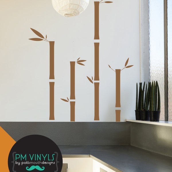 Bamboo Vinyl Wall Decal - TRE004