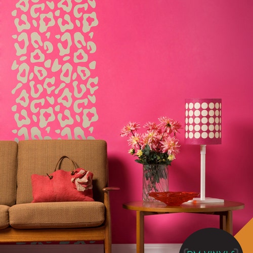 Leopard Print Spots Wall Vinyl Decal Home Decor Etsy
