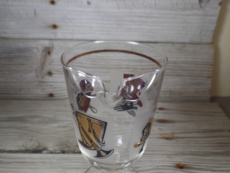 1960s Libbey Glass Top Hat Cocktail Glass Mad Men Don Draper Etsy