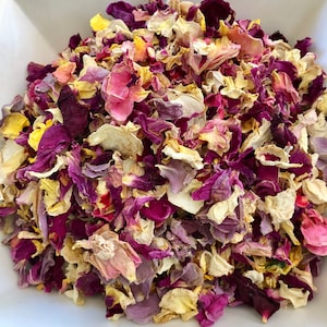 Dried organic rose petals