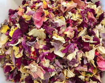 Dried organic rose petals