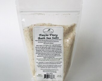 Fascia Fizzy Bath Salts - Bath salts with essential oils to help muscles relax, improve fascia tone, great for athletes! Free shipping