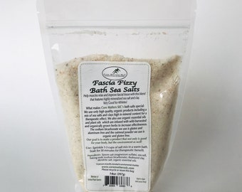 Fascia Fizzy Bath Salts - Bath salts with essential oils to help muscles relax, improve fascia tone, great for athletes! Free shipping