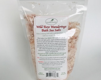 Wild Rose Wanderings Bath Salts - High quality bath salts featuring wild roses, free shipping