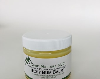 Itchy Bum Balm - gentle balm perfect to use on children, saddle sores, and other ouches, free shipping