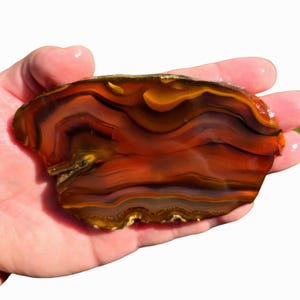 Brazilian Agate Slab Lapidary Stone Slice Cut Rock