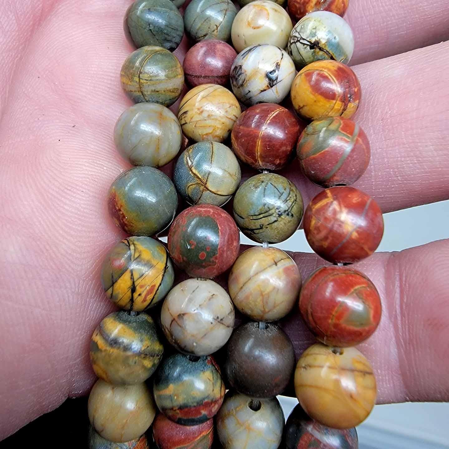 Cherry Creek Jasper 8mm Lapidary Bead 15 Inch Strand! - Etsy