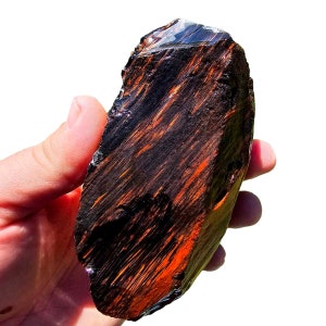 RARE Fire Glass Buttes Obsidian Rough Chunk - Etsy