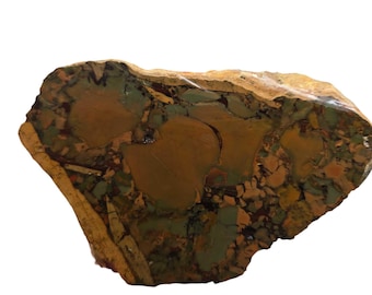 Zeldzame Whiskey Creek Brecciated Jaspis Slab Lapidary Stone Slice Cut Rock
