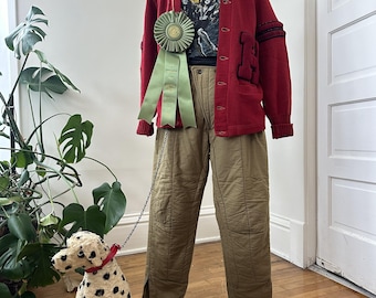 1960s/70s Soviet Telogreika Vatnik Quilted Military Pants