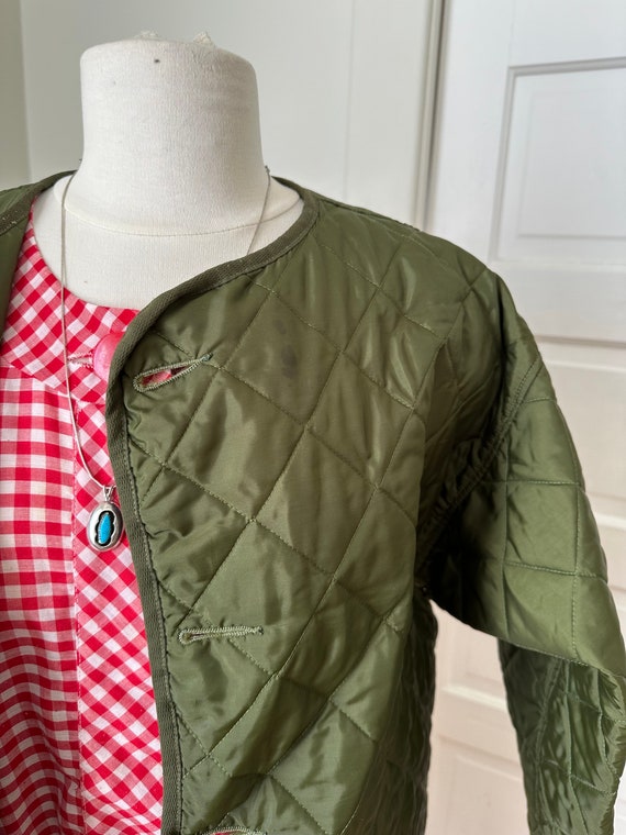 Vintage Quilted Army Liner Jacket - image 4
