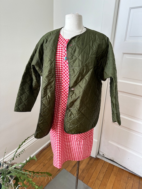 Vintage Quilted Army Liner Jacket - image 3