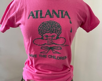 1981 Pink Save The Children Trippy Shirt