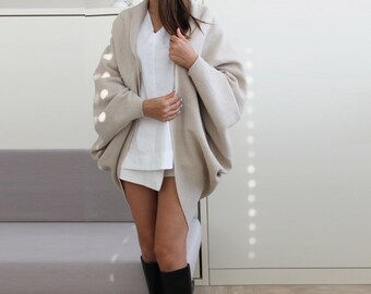 Cardigan, Wool cardigan, wedding shrug, wrap poncho, bridal cardigan, woman wool jacket