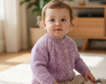 Babies hand knitted cardigans