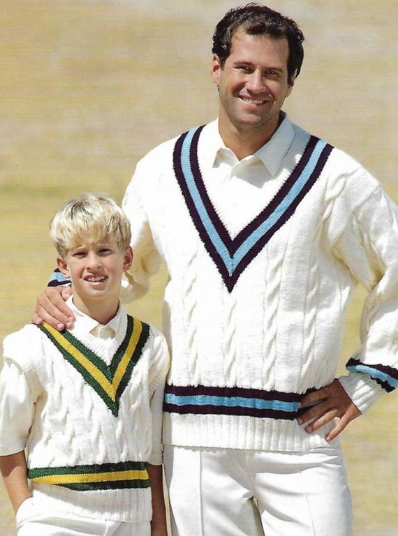 cable knit cricket jumper