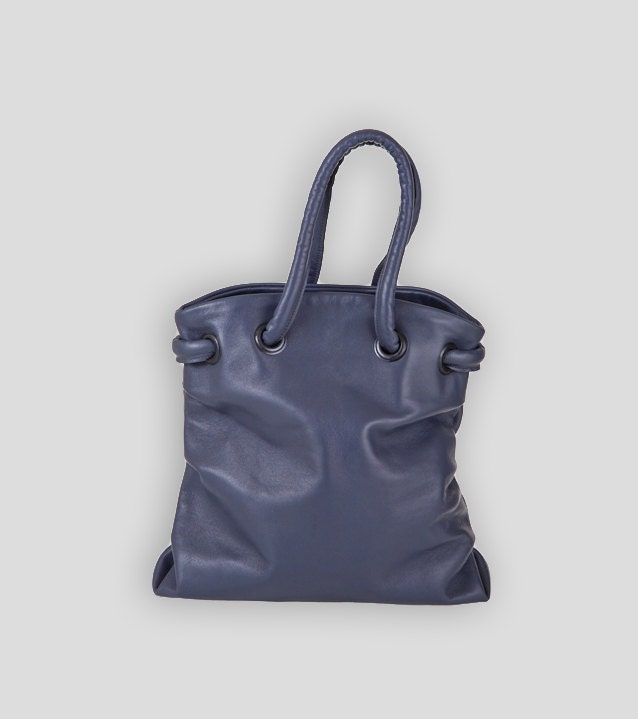 Charcoal Gray Handbag Large Luxury Tote Leather Bag Etsy Norway