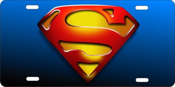 Superman Logo Personalized Novelty Front License Plate Custom Etsy