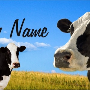 Cows personalized novelty front license plate Decorative Dairy Farm Cow custom car tag
