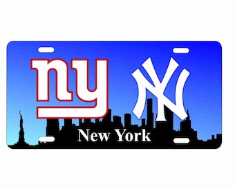 New York sports teams novelty license plate Decorative vanity car tag