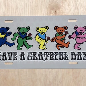 Tenha um dia de gratidão, novidade, placa dianteira, etiqueta decorativa de alumínio para carro