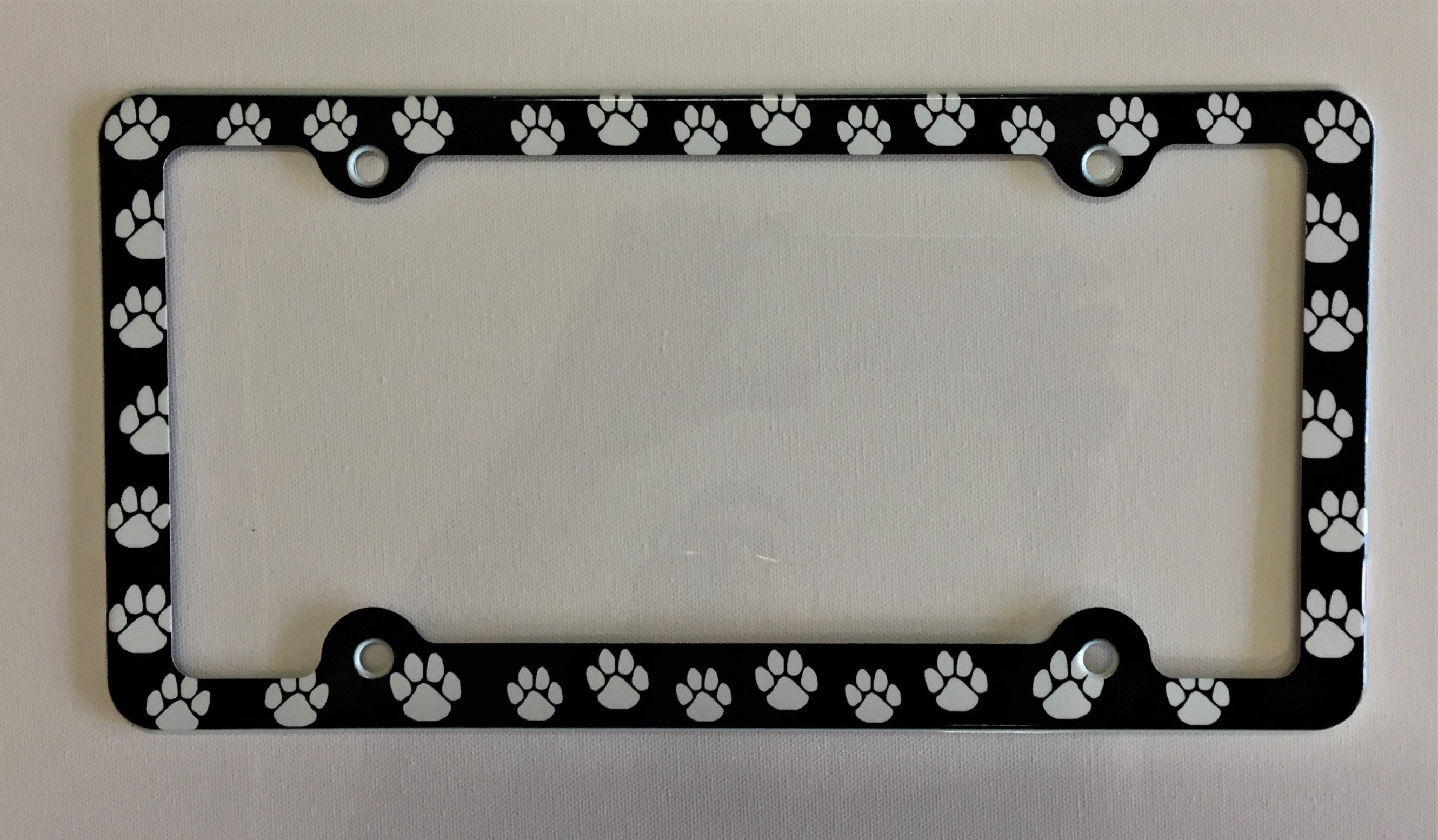 Paw print license plate sales