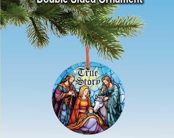 True Story Nativity Christmas Ornament, Birth of Jesus
