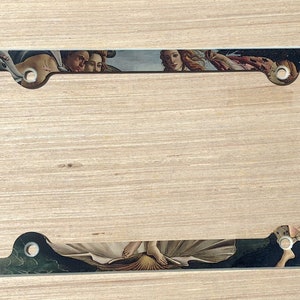 Birth of Goddess Venus Decorative License Plate Holder aluminum CarTag Frame