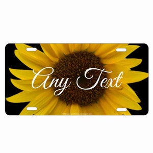 Sunflower Personalized Novelty Front License Plate custom Decorative aluminum car tag