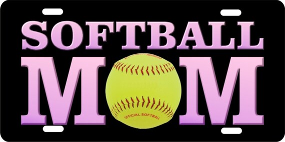 Softball Mom Personalized Novelty Front License Plate Etsy