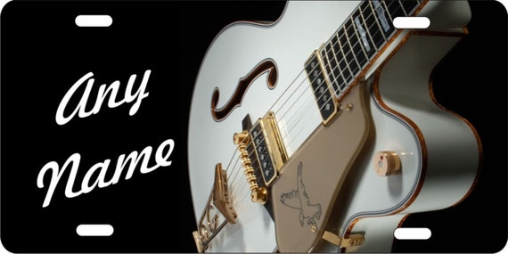 Guitar Personalized Novelty Front License Plate Decorative Etsy